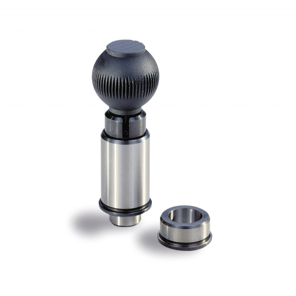 High precision index plunger with cylindrical tip